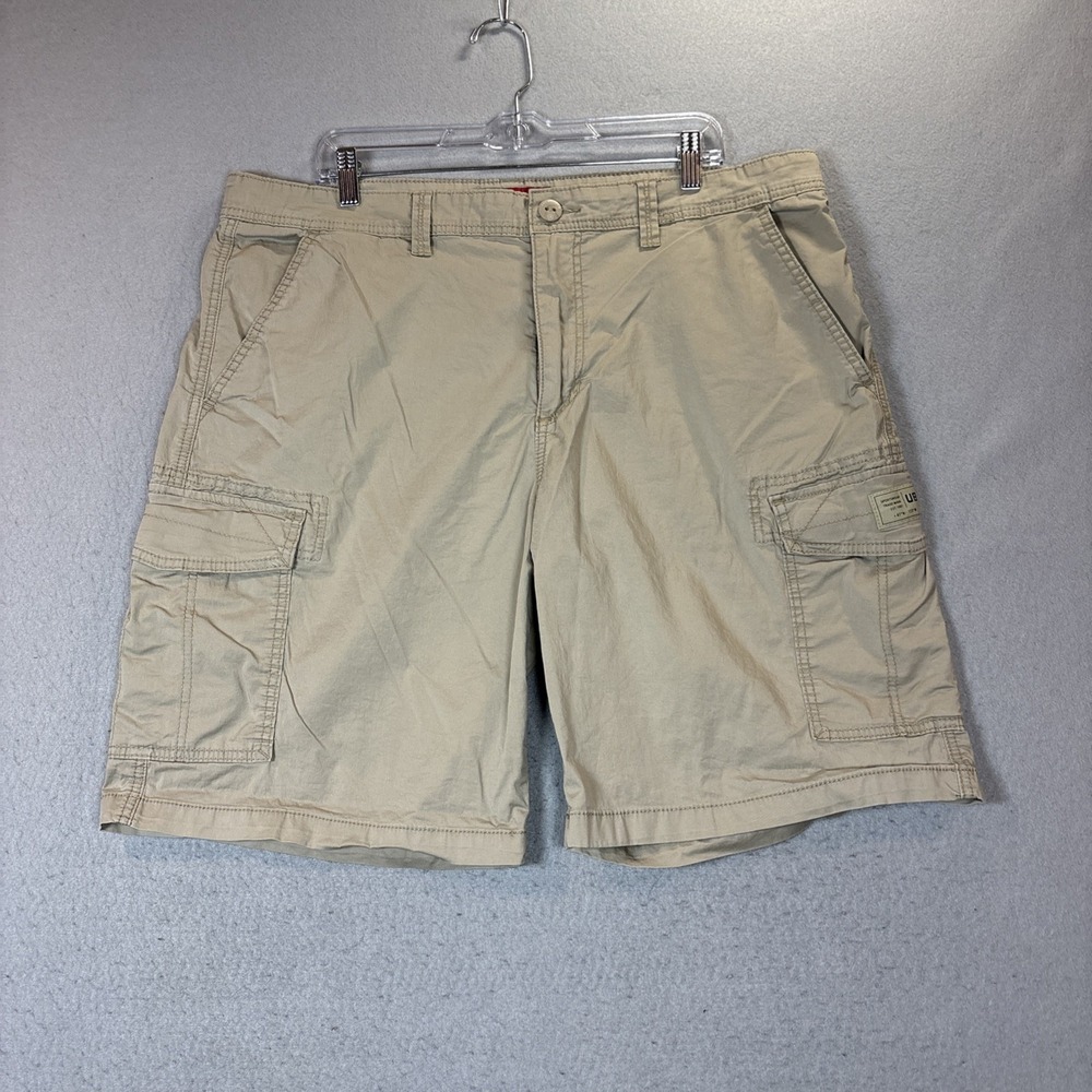 Union Bay Cargo Shorts Men's Sz 40 Khaki Brown Hiking‎ Comfort Military